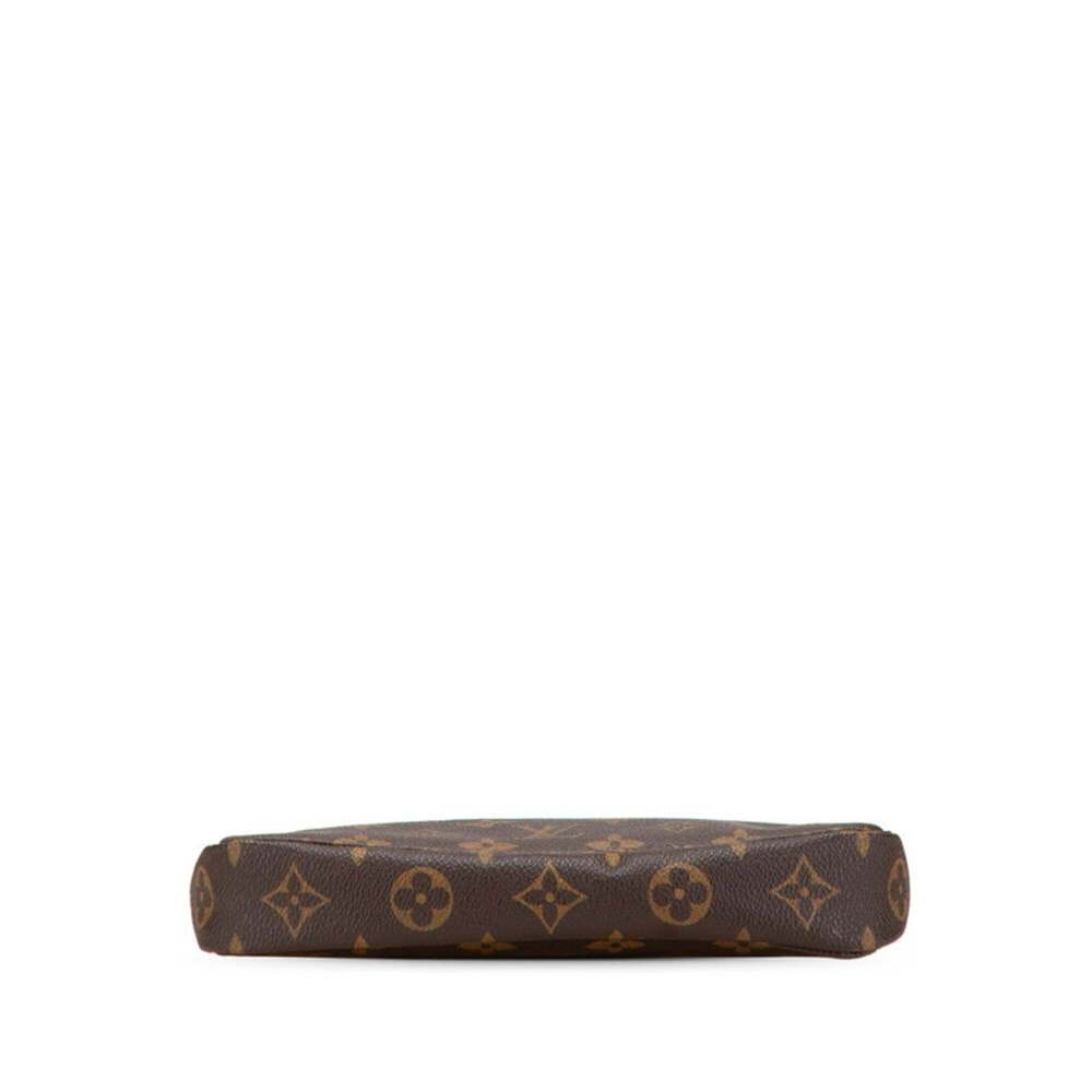 LOUIS VUITTON Brown Monogram Leather Pochette Mini Bag - Picture 3 of 12